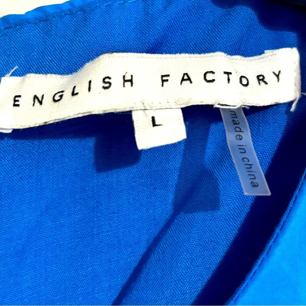 English Factory Blue Dress - Picture 3 of 3
